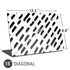 Black Dash Universal Laptop 15in (12.2 x 8.8in) Skin